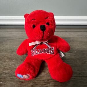 Symbolz‎ St. Louis Arch USA Heart Flag Red Beanie Plush Bear